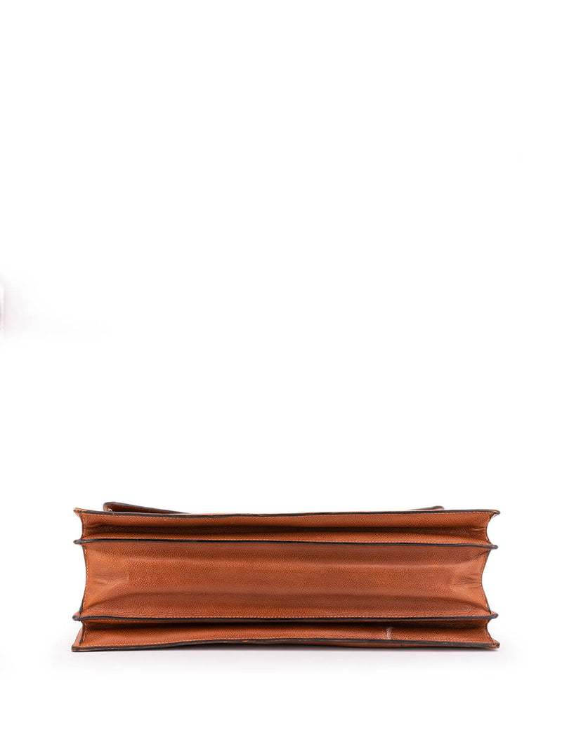 Tiffany & Co. Leather Briefcase Brown-designer resale