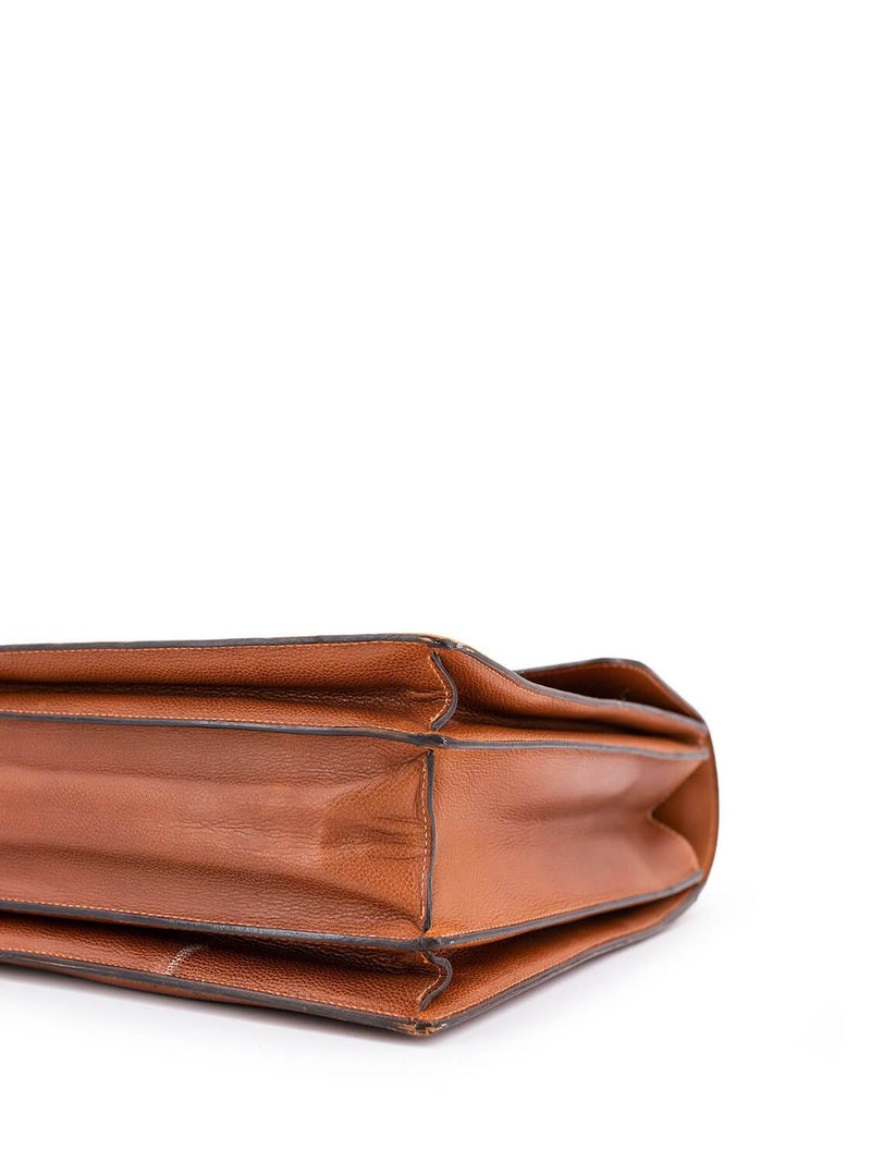 Tiffany & Co. Leather Briefcase Brown-designer resale
