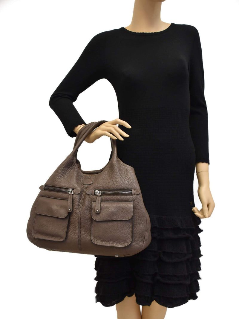 Tods Large Tote Brown-designer resale