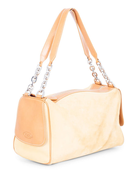 ショルダーバッグ・ポシェット TOD'S Suede shoulder bag Tods-Suede-and-Leather-Chain-