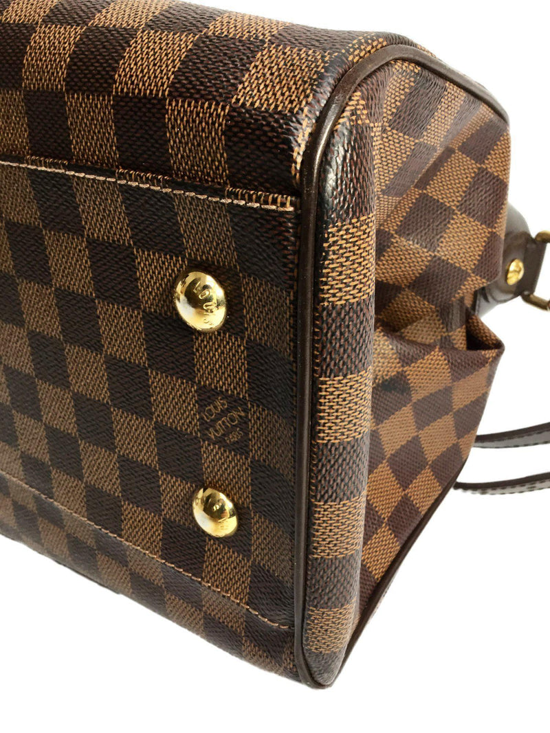 Trevi GM Brown Damier Ebene Bag Gold Hardware