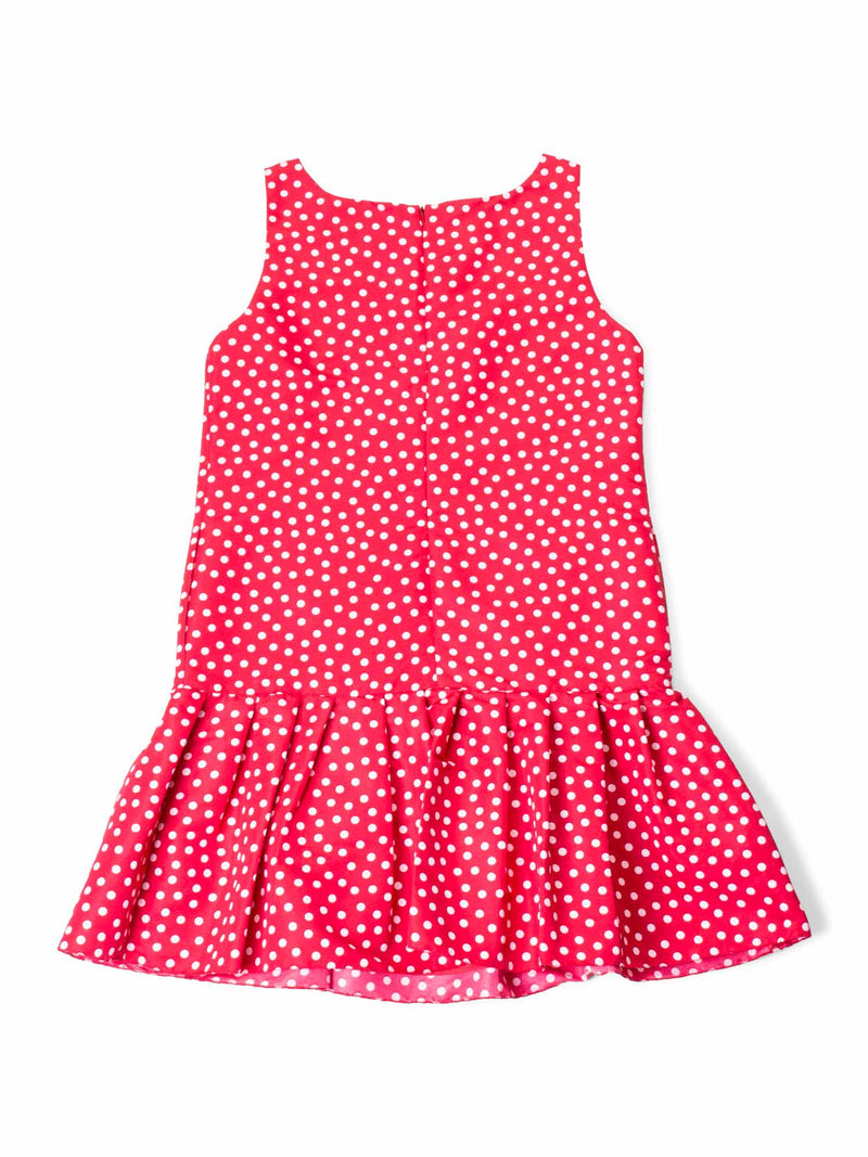 Valentino Red Polka Dot Ruffle Mini Dress Red Valentino Red Polka Dot Ruffle Mini Dress Red