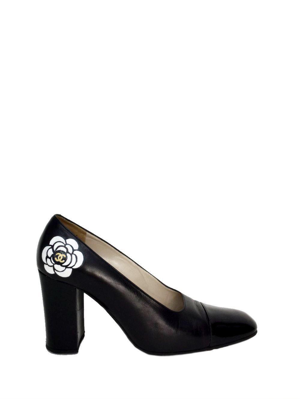 Vintage Cap-Toe Camellia Shoes Size 37-designer resale