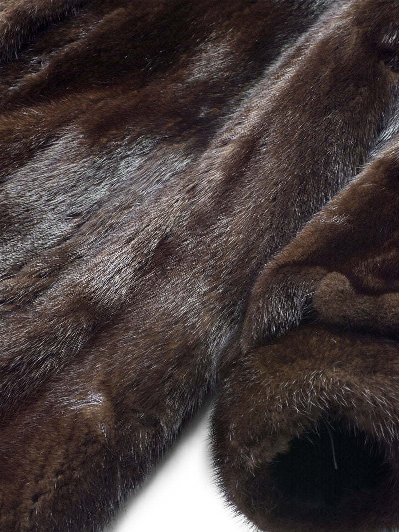 Vintage Mink Fur Short Coat Brown-designer resale