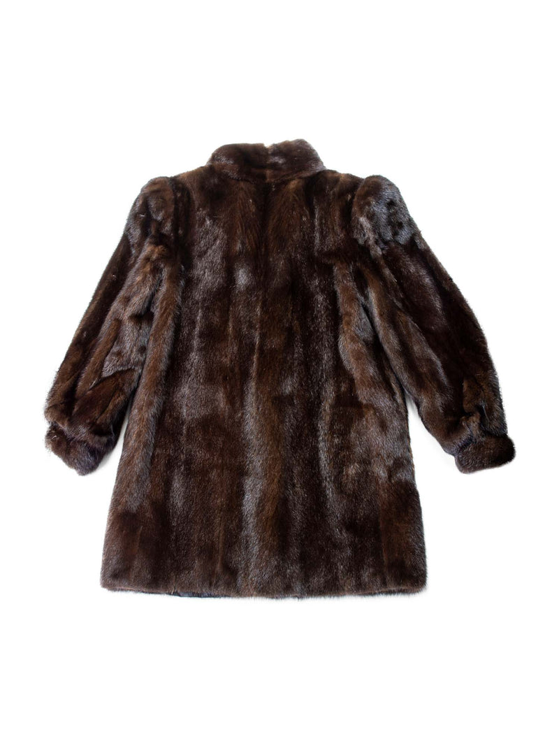 Vintage Mink Fur Short Coat Brown-designer resale