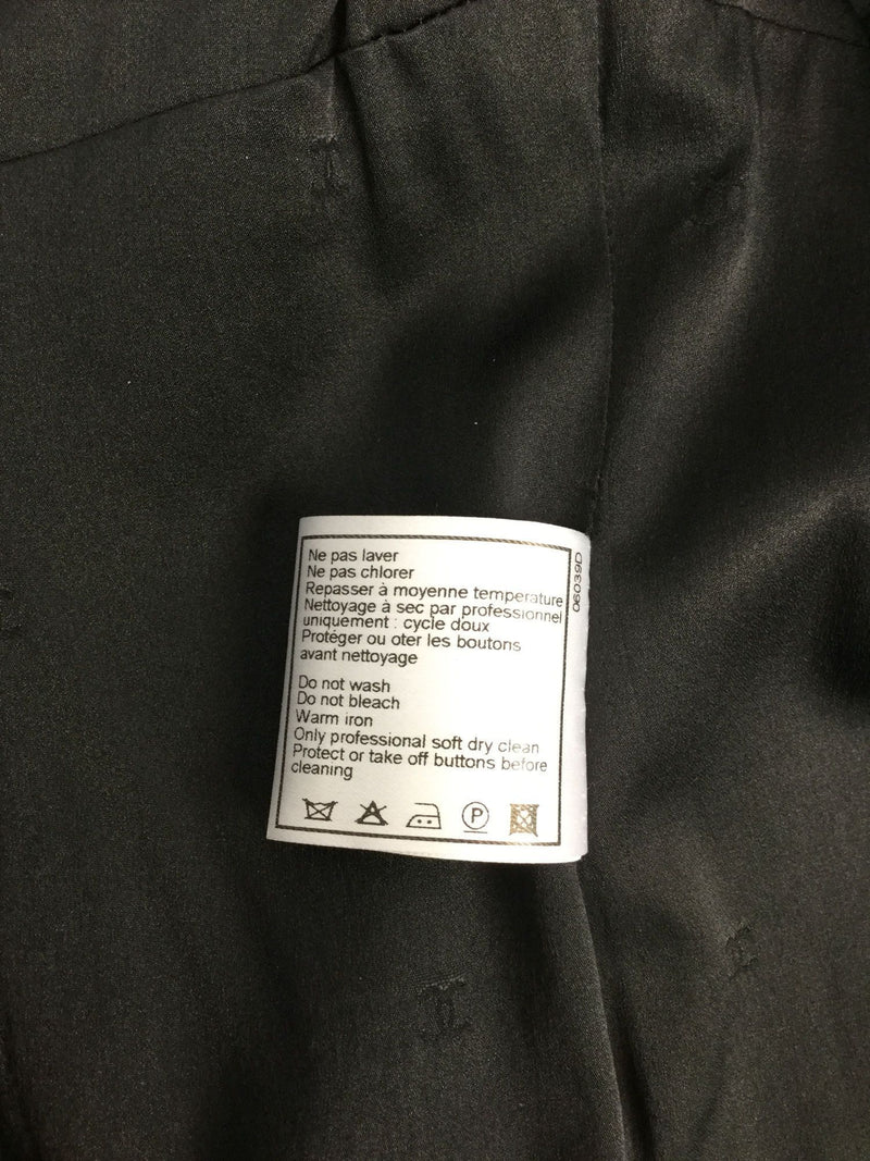 Wool Tweed Jacket Grey-designer resale