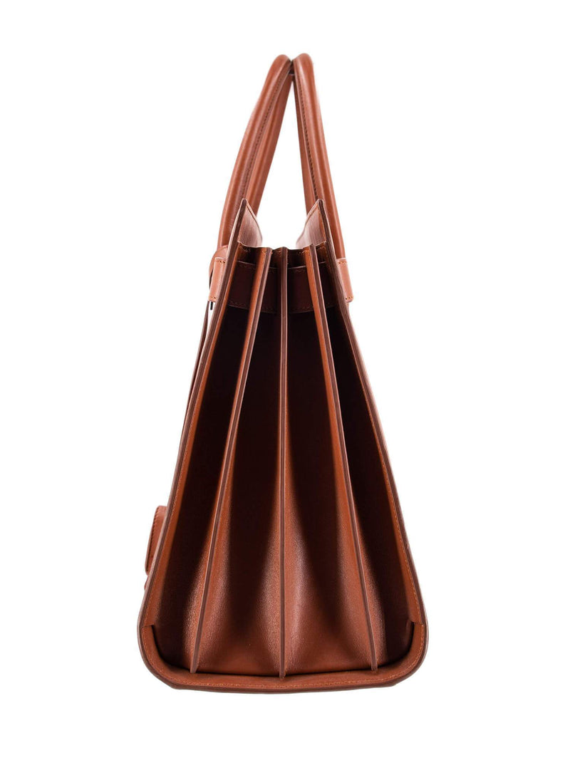 Sac De Jour Small Leather Tote Bag in Brown - Saint Laurent