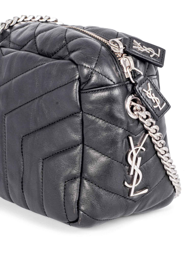 Yves Saint Laurent Lou Chevron Leather Camera Crossbody Bag